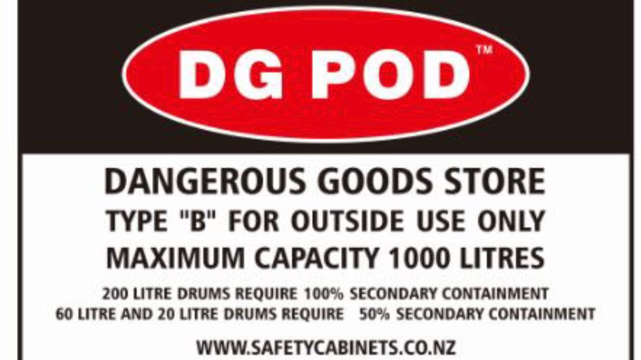 1000L Dangerous Goods Storage Pod | Heavy Duty | Weatherproof