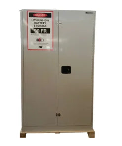 Lithium-on battery storage cabinet