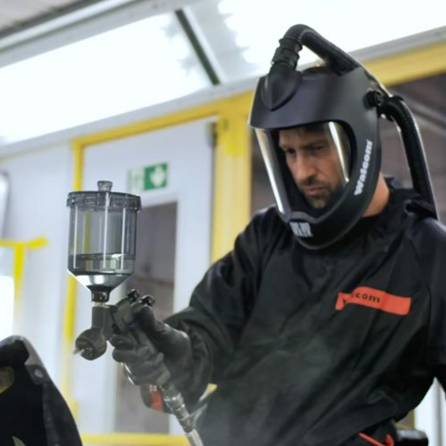 Walcom PAPR EVO 360 spray painting powered air respirator