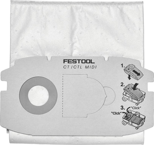FESTOOL SELFCLEAN FILTER BAG SC FIS-CT MIDI/5