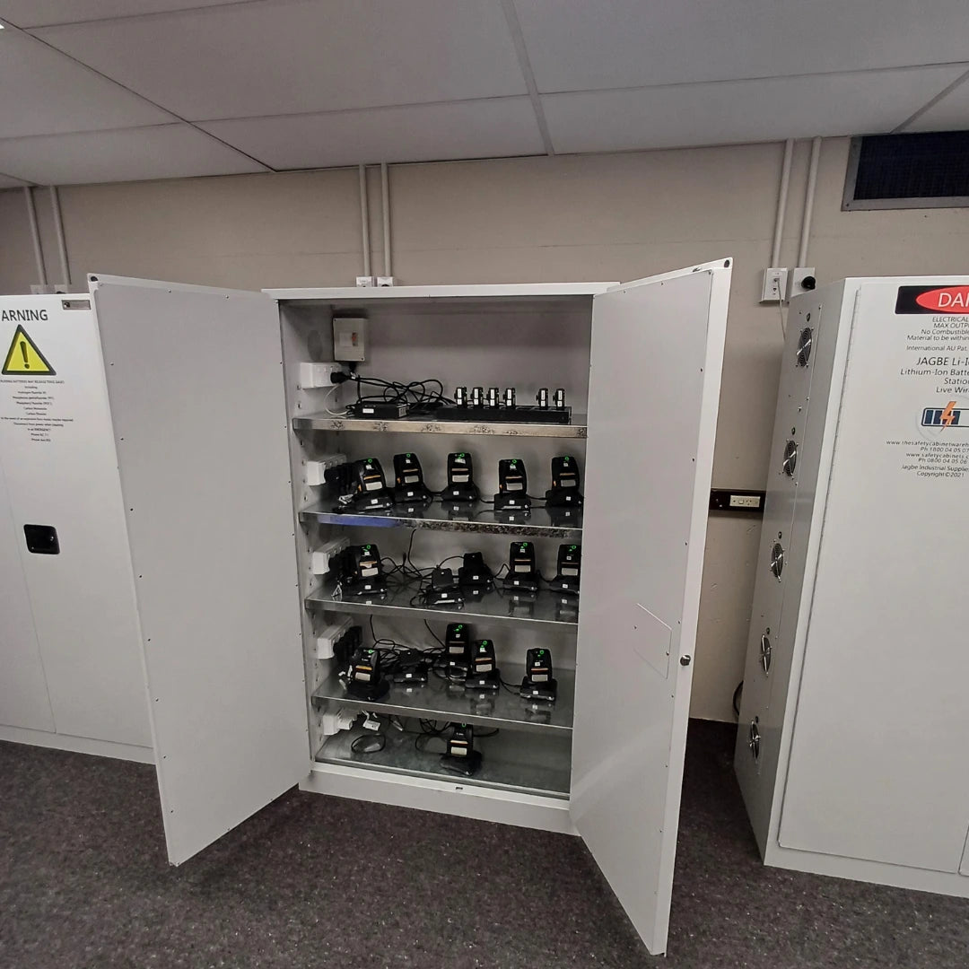 20 Station Lithium-Ion Battery Cabinet | Charging & Storage