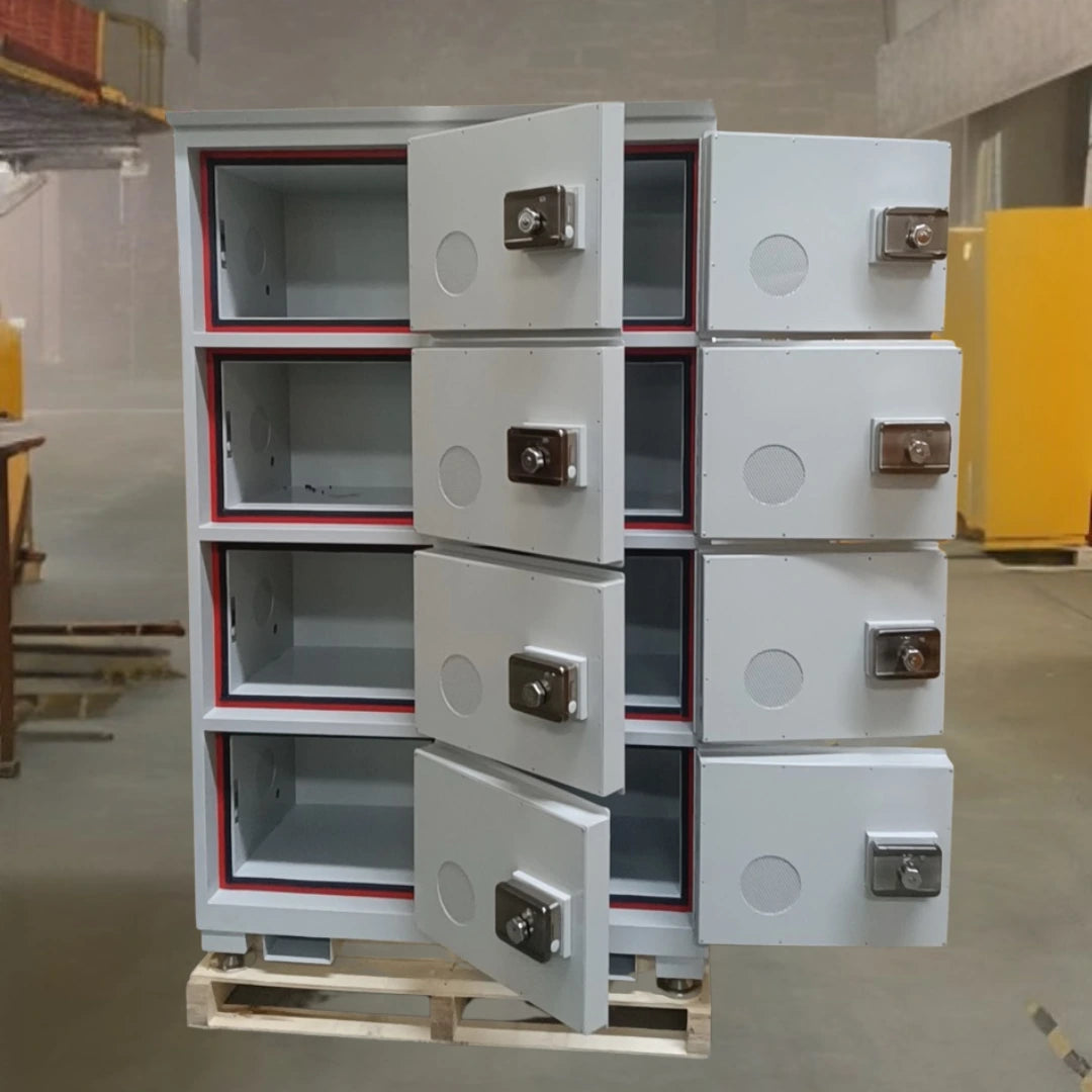Lithium-on battery storage and charging cabinet