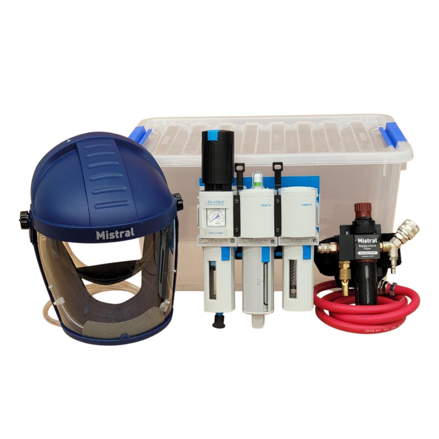 Mistral Air-Fed Breathing Kit with Three Stage Filter set