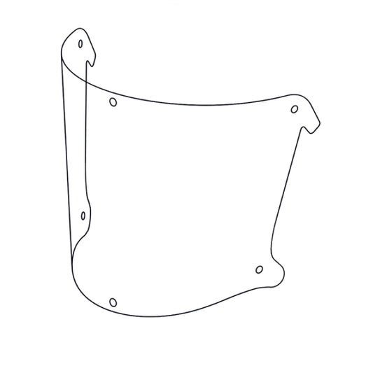 SATA air vision 5000 Visor Foil, 6 Perforations (pack of 100) (215590)