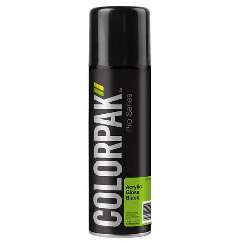 Colorpak Gloss Black Lacquer Aerosol - Carton/12