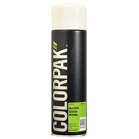 Colorpak Gloss White Lacquer Aerosol - Carton/12